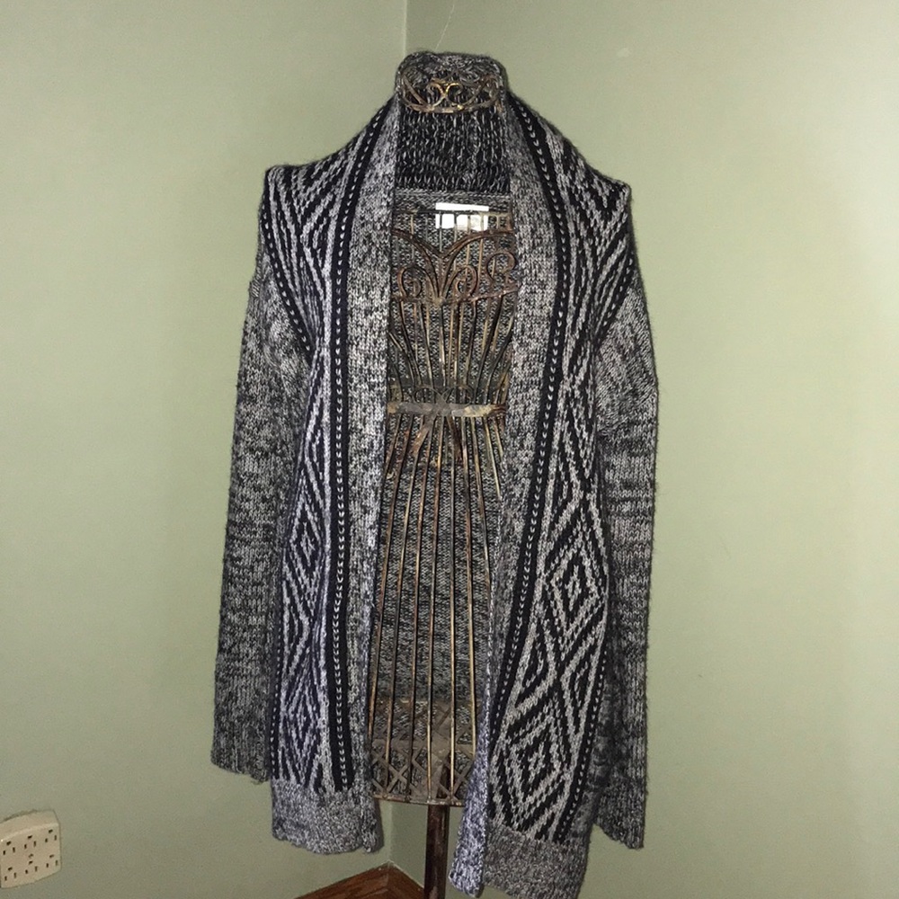 Ruby Moon Patterned Long Cardigan - Size XS